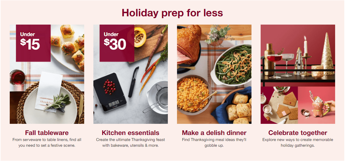 target homepage holiday