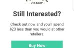 Thrive Market Logo and Copy Abandoned Cart Email Example