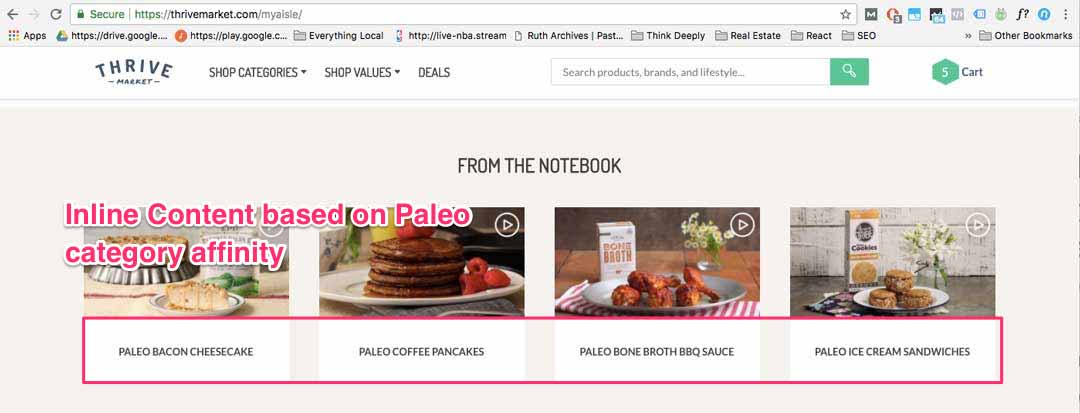 Inline Content Personalization example