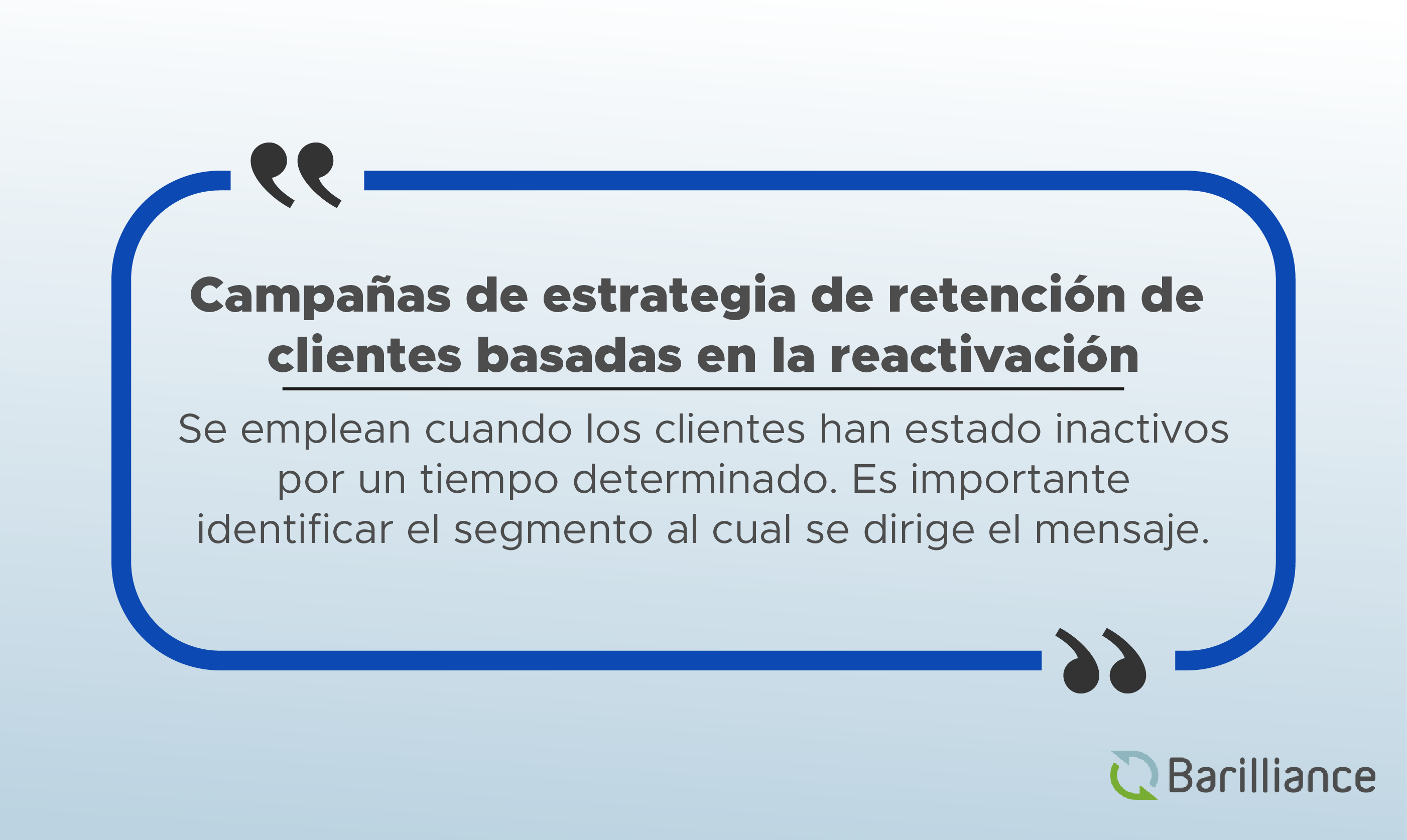 reactivación de clientes