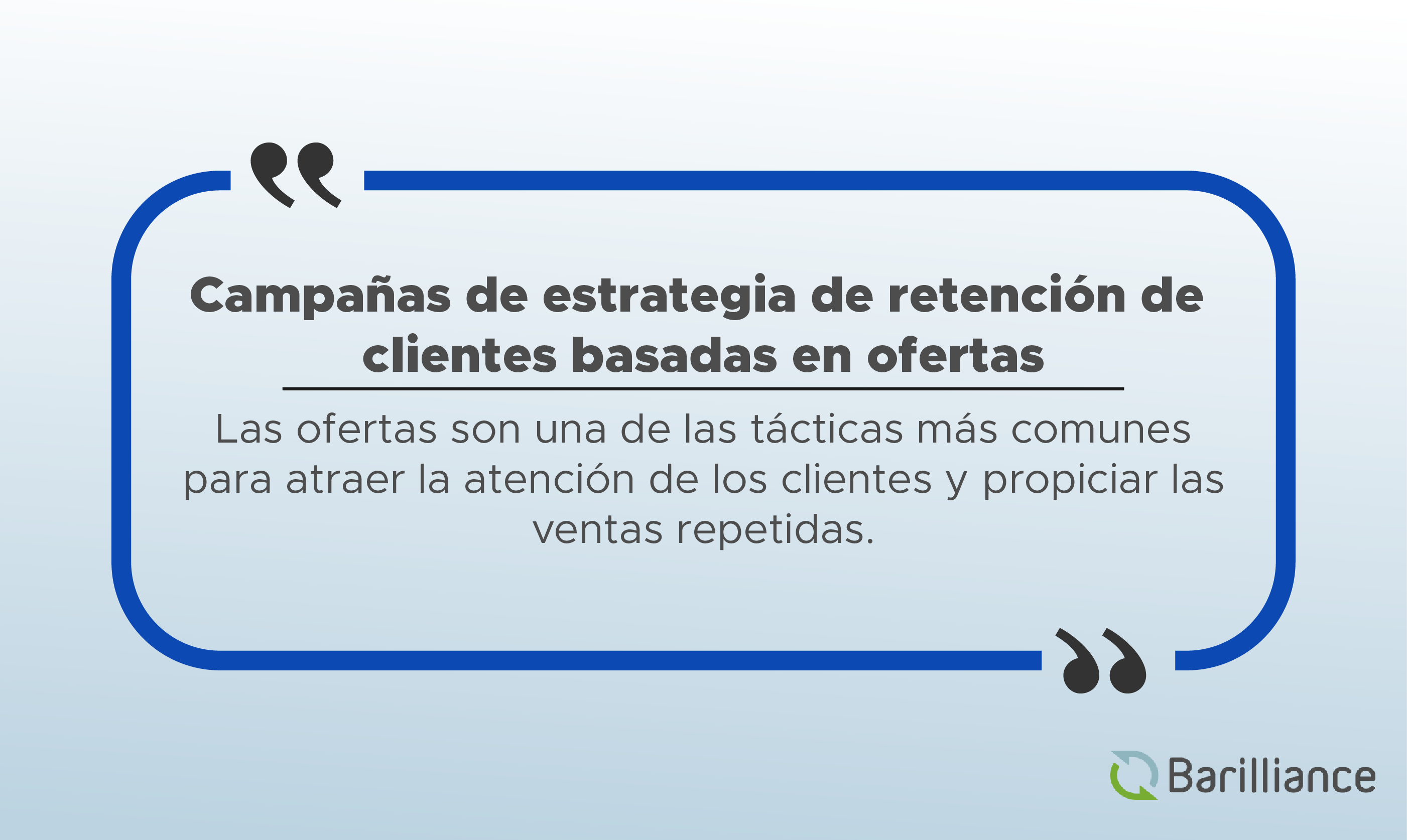 ofertas retención de clientes